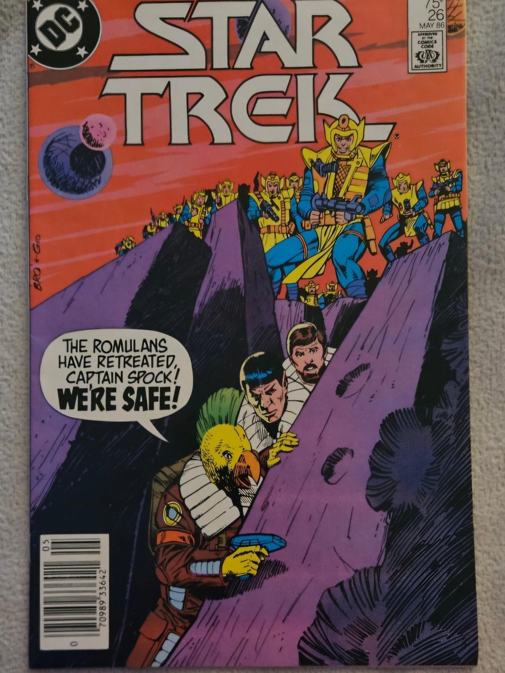 STAR TREK D.C. COMIC copper Age 1986 #26 raw Grade 9.6-9.8